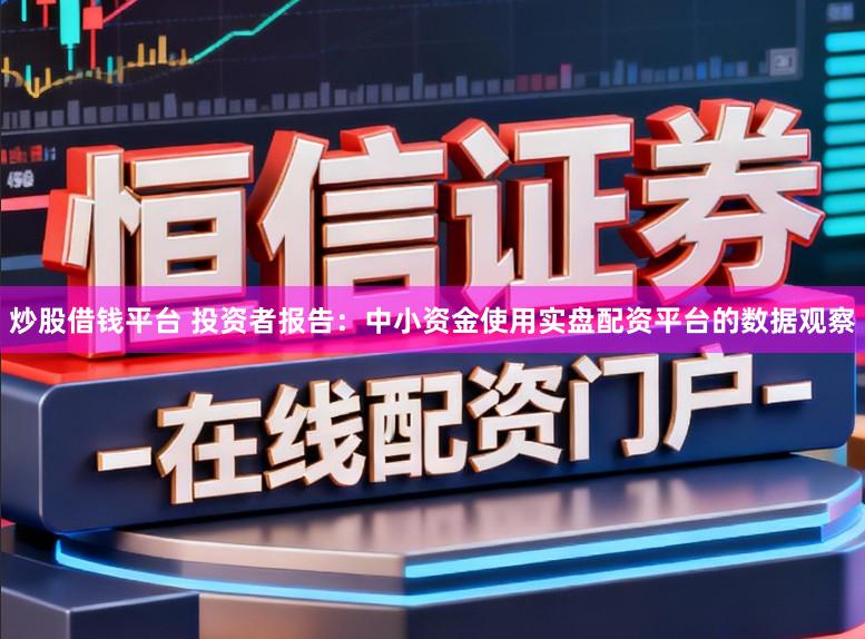 炒股借钱平台 投资者报告：中小资金使用实盘配资平台的数据观察